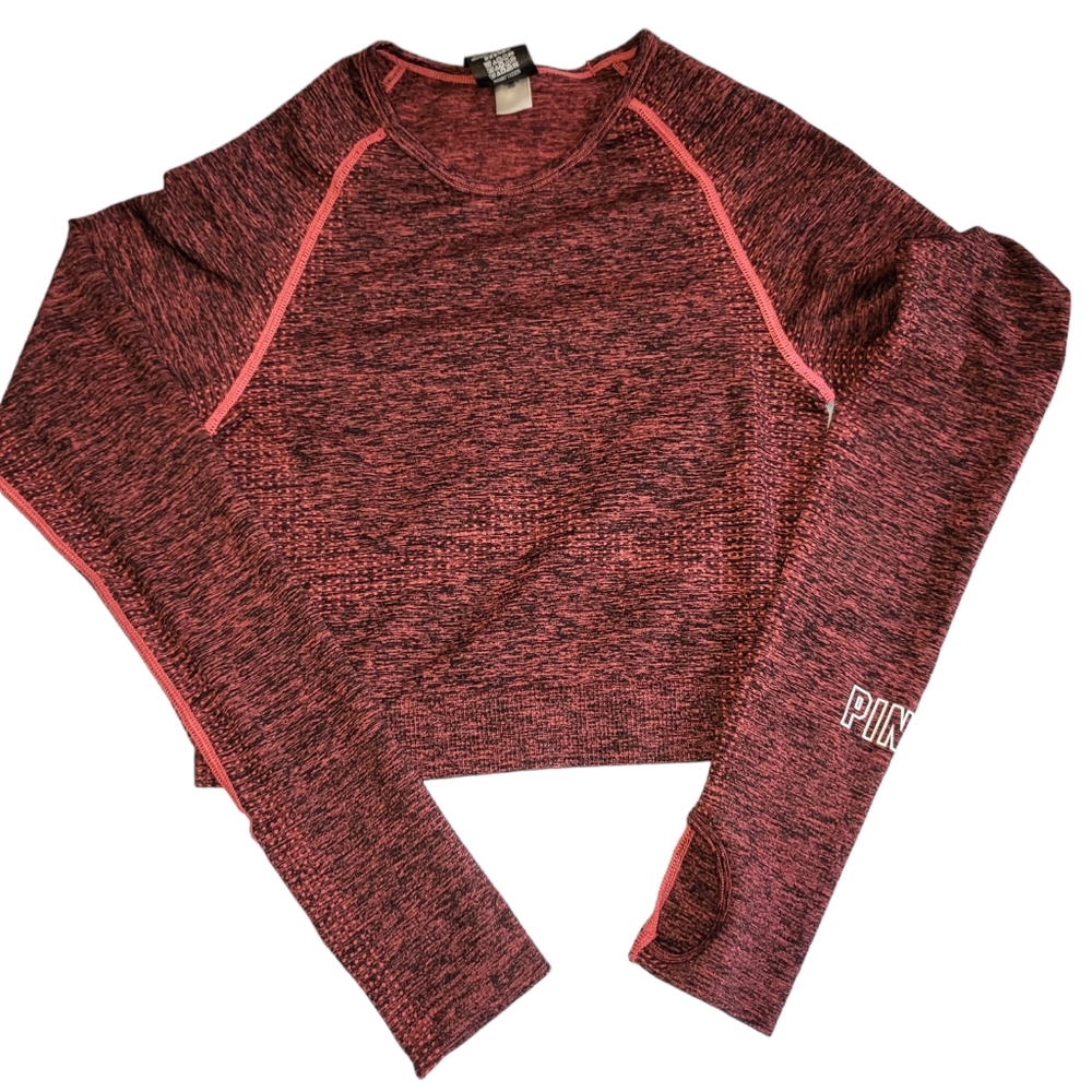 Pink victoria secret gym top